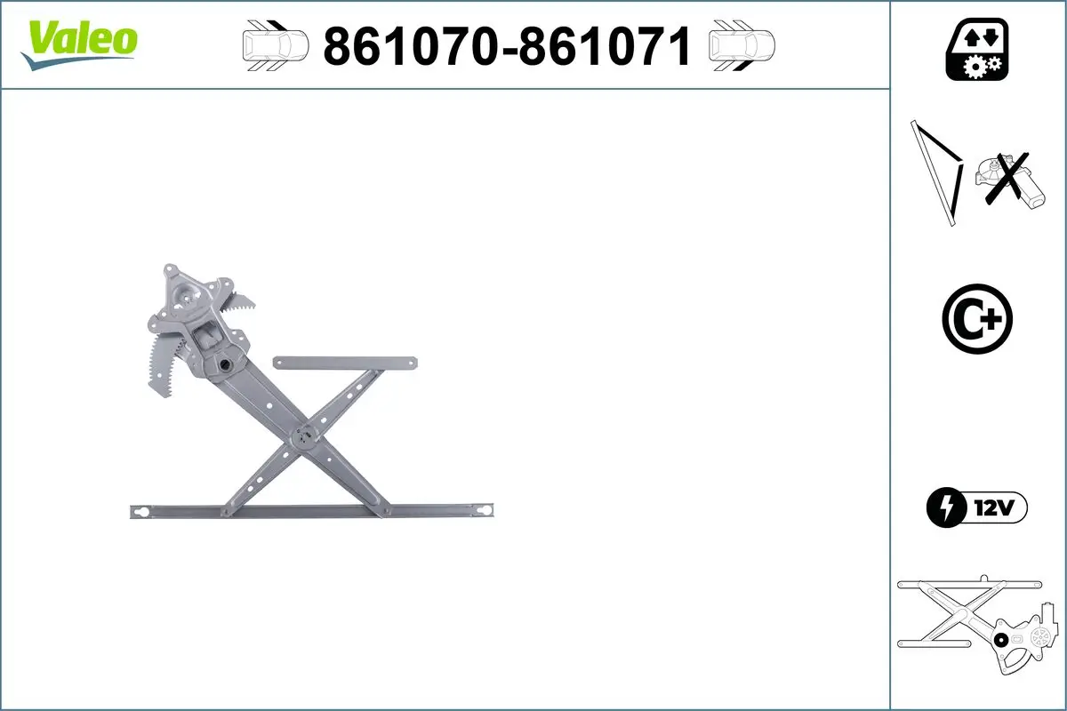 Fensterheber vorne links VALEO 861070