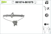 Fensterheber vorne links VALEO 861074