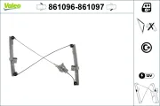 Fensterheber vorne links VALEO 861096