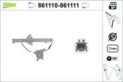 Fensterheber 12 V hinten links VALEO 861110