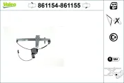 Fensterheber vorne links VALEO 861154
