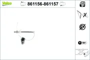 Fensterheber hinten links VALEO 861156