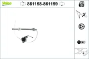 Fensterheber vorne links VALEO 861158