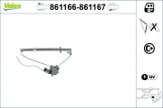 Fensterheber hinten links VALEO 861166