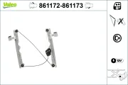 Fensterheber vorne rechts VALEO 861173