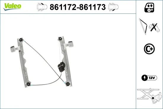 Fensterheber vorne rechts VALEO 861173 Bild Fensterheber vorne rechts VALEO 861173