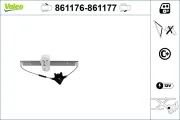 Fensterheber vorne links VALEO 861176