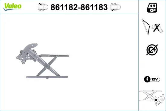 Fensterheber hinten rechts VALEO 861183 Bild Fensterheber hinten rechts VALEO 861183