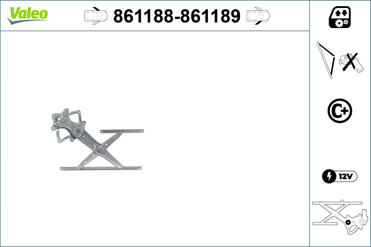 Fensterheber vorne links VALEO 861188