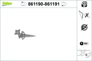 Fensterheber hinten rechts VALEO 861191