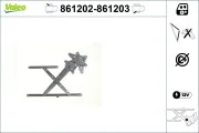 Fensterheber hinten links VALEO 861202
