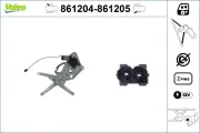 Fensterheber 12 V hinten links VALEO 861204