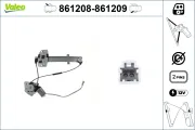 Fensterheber 12 V hinten links VALEO 861208