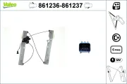 Fensterheber 12 V vorne links VALEO 861236