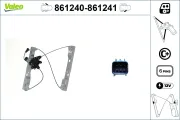 Fensterheber 12 V vorne links VALEO 861240
