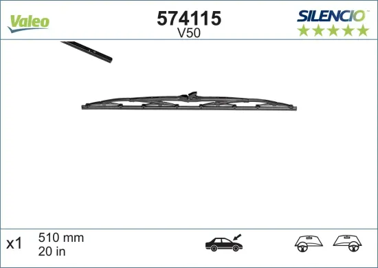 Wischblatt VALEO 574115 Bild Wischblatt VALEO 574115