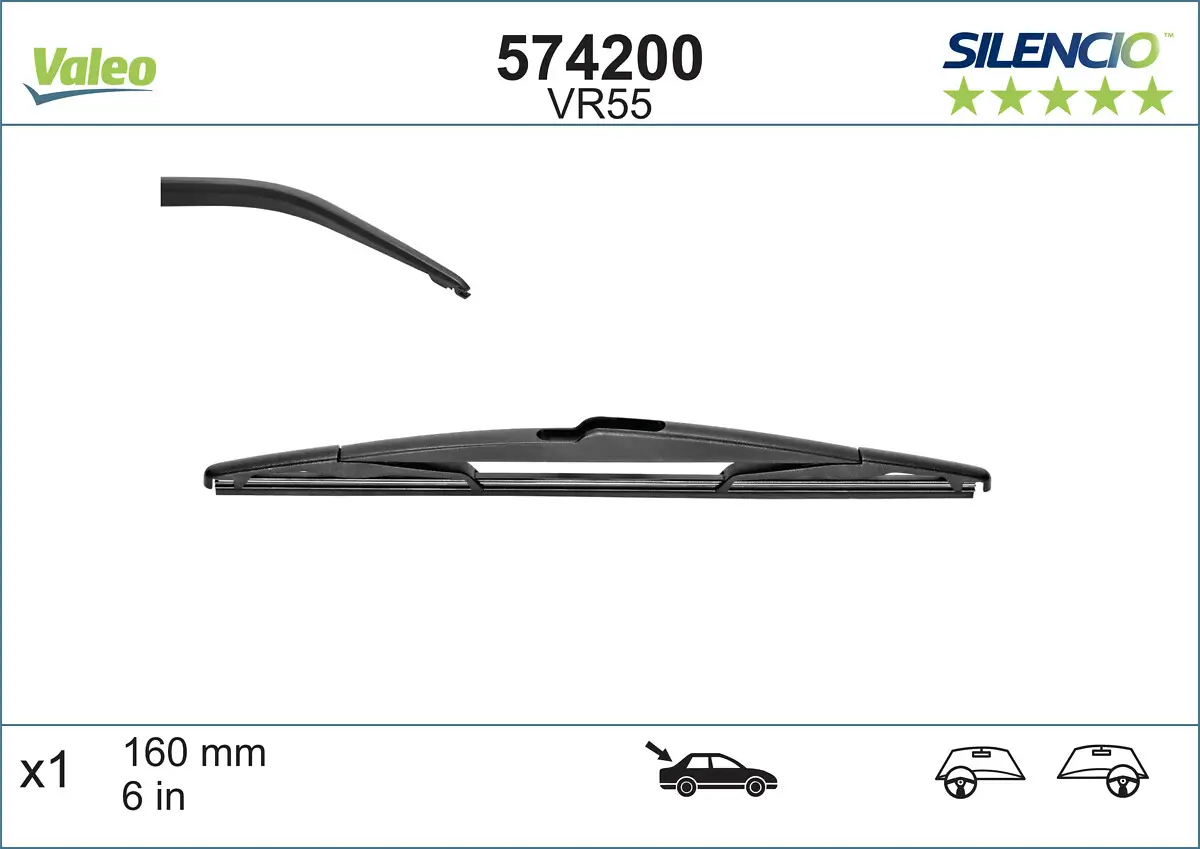 Wischblatt hinten VALEO 574200