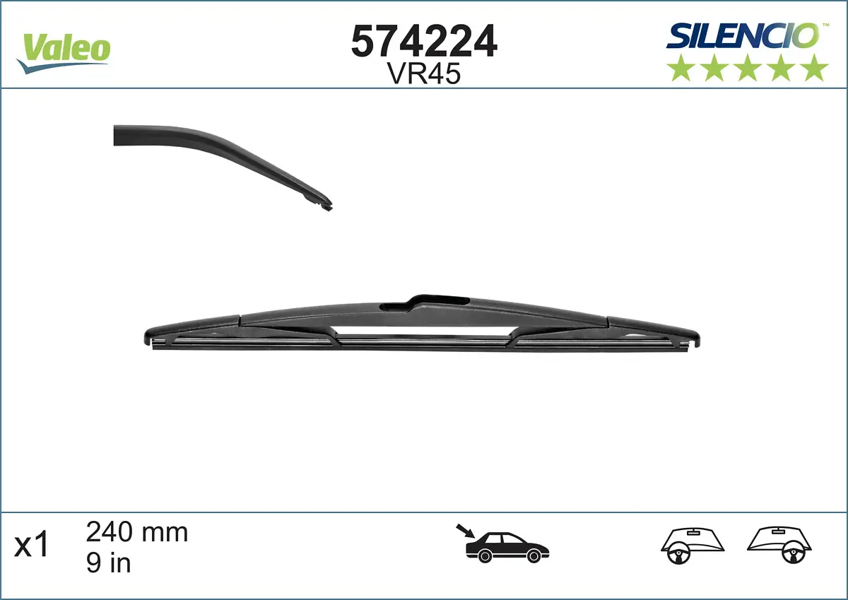 Wischblatt hinten VALEO 574224