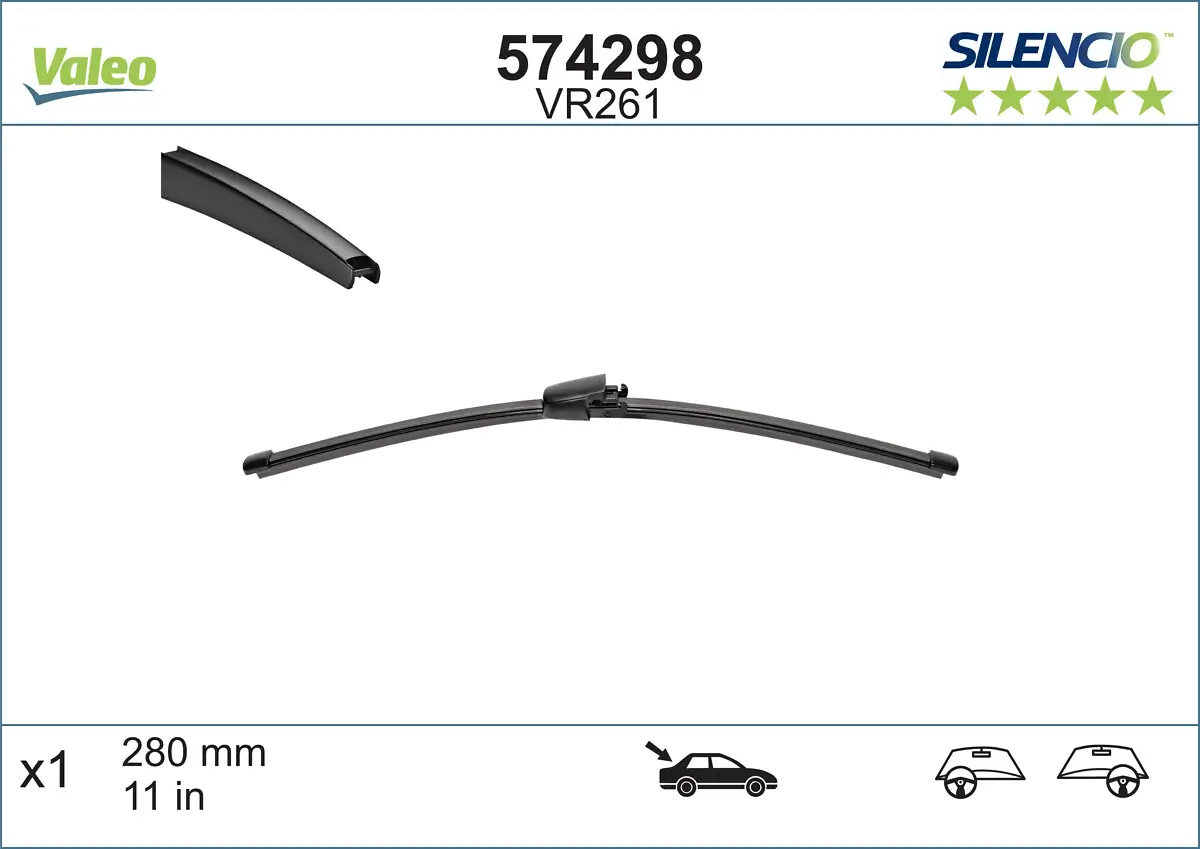 Wischblatt hinten VALEO 574298