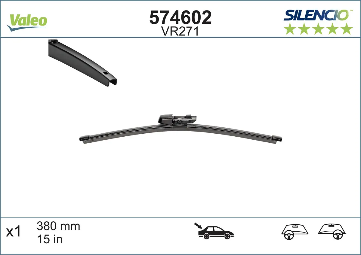 Wischblatt hinten VALEO 574602