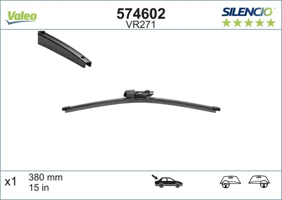 Wischblatt hinten VALEO 574602 Bild Wischblatt hinten VALEO 574602