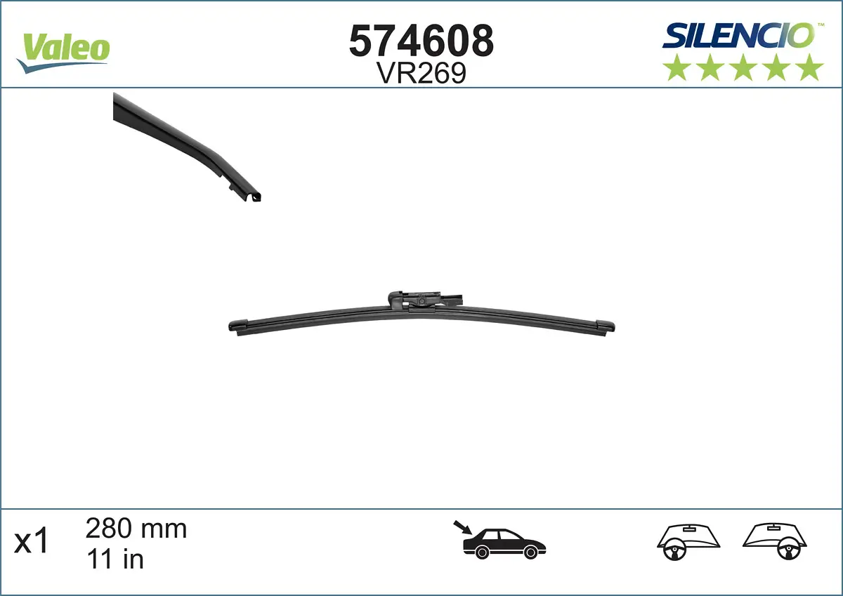 Wischblatt hinten VALEO 574608