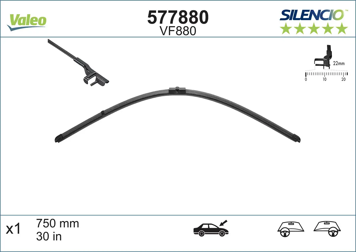 Wischblatt Mitte VALEO 577880