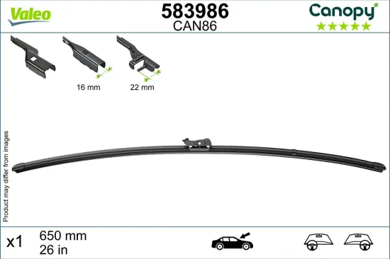 Wischblatt VALEO 583986 Bild Wischblatt VALEO 583986