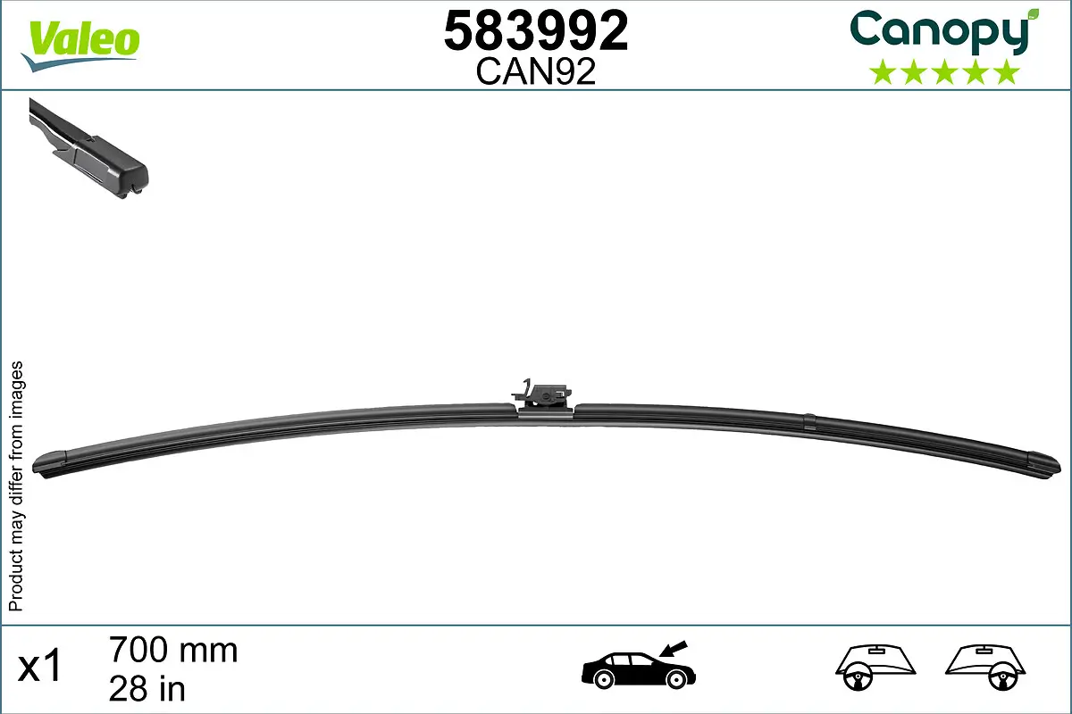 Wischblatt fahrerseitig VALEO 583992