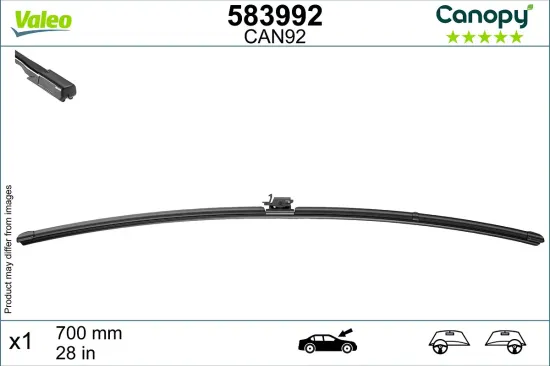 Wischblatt fahrerseitig VALEO 583992 Bild Wischblatt fahrerseitig VALEO 583992