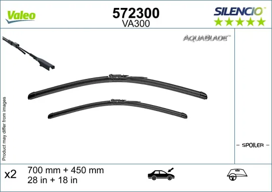 Wischblatt vorne VALEO 572300 Bild Wischblatt vorne VALEO 572300