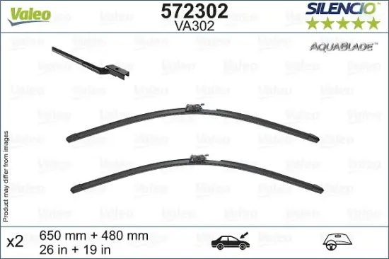 Wischblatt vorne VALEO 572302 Bild Wischblatt vorne VALEO 572302