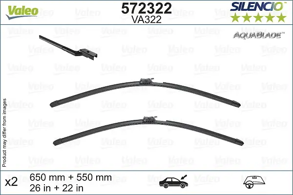 Wischblatt VALEO 572322 Bild Wischblatt VALEO 572322