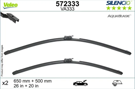 Wischblatt vorne VALEO 572333 Bild Wischblatt vorne VALEO 572333