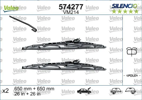Wischblatt vorne VALEO 574292