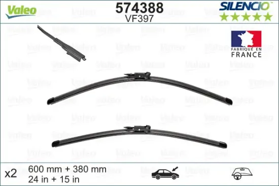 Wischblatt vorne VALEO 574388 Bild Wischblatt vorne VALEO 574388
