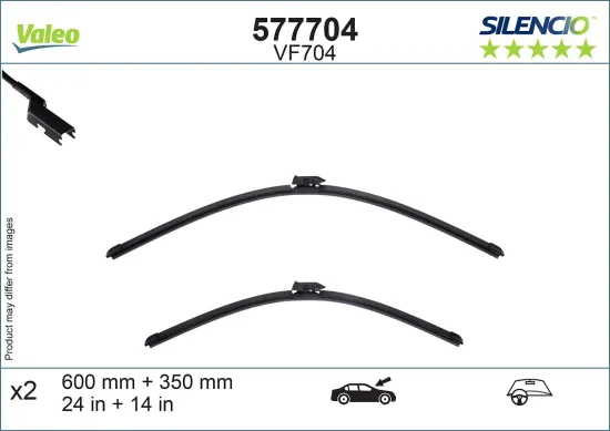 Wischblatt vorne VALEO 577704 Bild Wischblatt vorne VALEO 577704