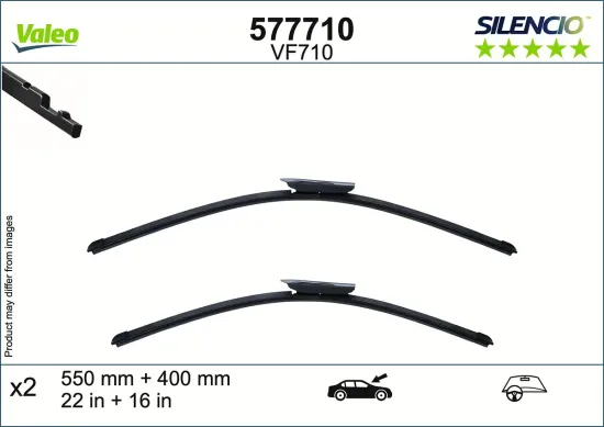 Wischblatt vorne VALEO 577710 Bild Wischblatt vorne VALEO 577710
