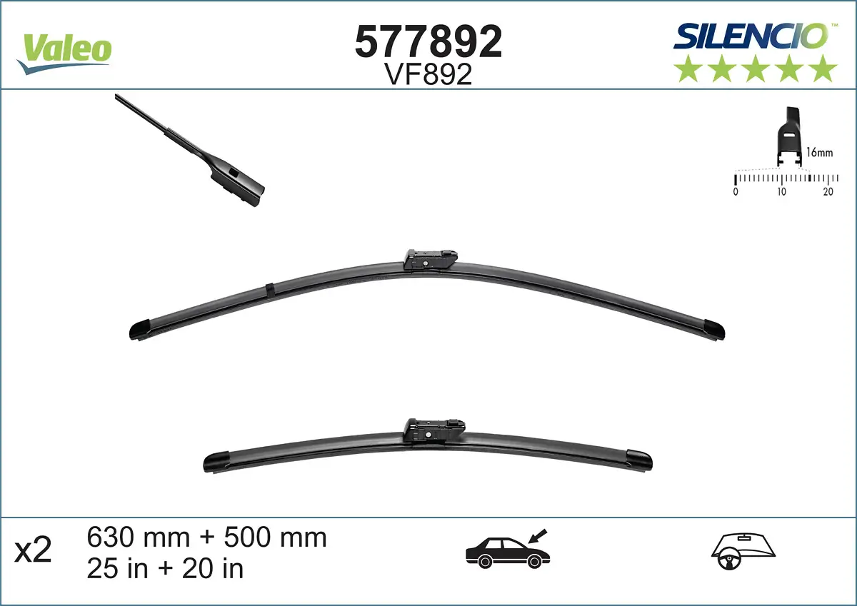 Wischblatt vorne VALEO 577892