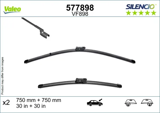 Wischblatt vorne VALEO 577898 Bild Wischblatt vorne VALEO 577898