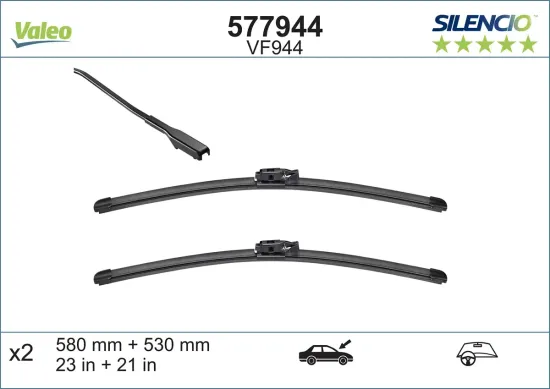 Wischblatt vorne VALEO 577944 Bild Wischblatt vorne VALEO 577944