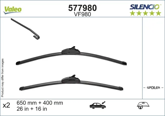 Wischblatt vorne VALEO 577980 Bild Wischblatt vorne VALEO 577980