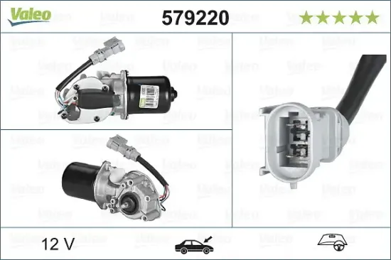 Wischermotor 12 V vorne VALEO 579220 Bild Wischermotor 12 V vorne VALEO 579220
