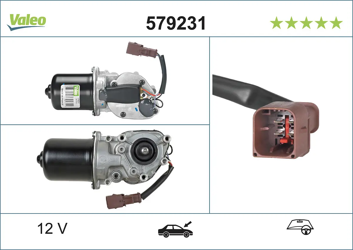 Wischermotor 12 V vorne VALEO 579231