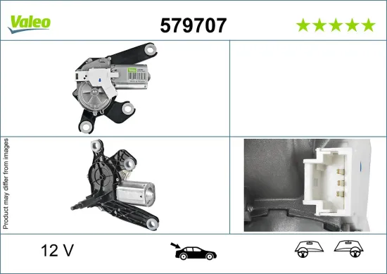 Wischermotor 12 V hinten VALEO 579707 Bild Wischermotor 12 V hinten VALEO 579707