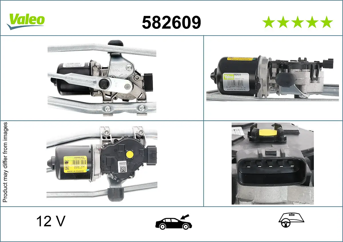 Wischermotor 12 V vorne VALEO 582609