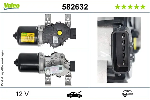 Wischermotor 12 V vorne VALEO 582632