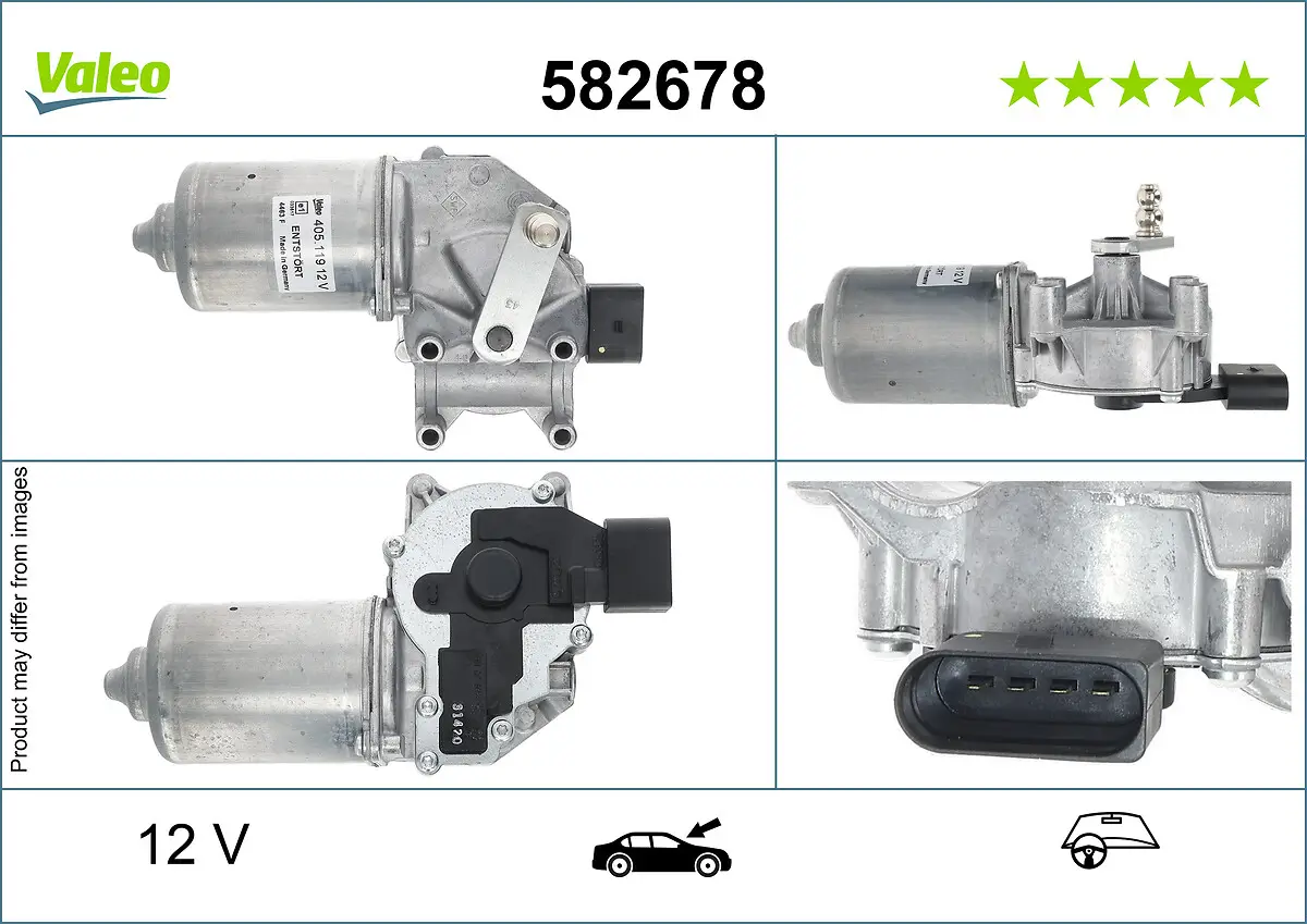 Wischermotor 12 V vorne VALEO 582678