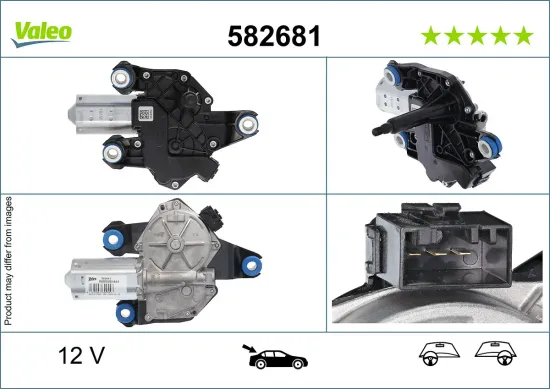Wischermotor 12 V hinten VALEO 582681 Bild Wischermotor 12 V hinten VALEO 582681