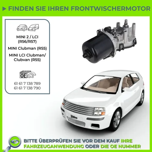 Wischermotor 12 V vorne VALEO 582712 Bild Wischermotor 12 V vorne VALEO 582712